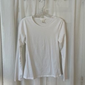 Bright white stretchy top